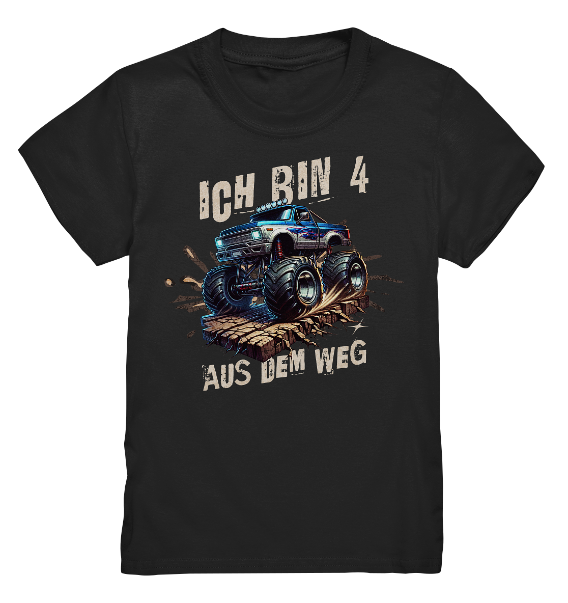 Ich bin 4 | Kinder T-Shirt 4. Geburtstag