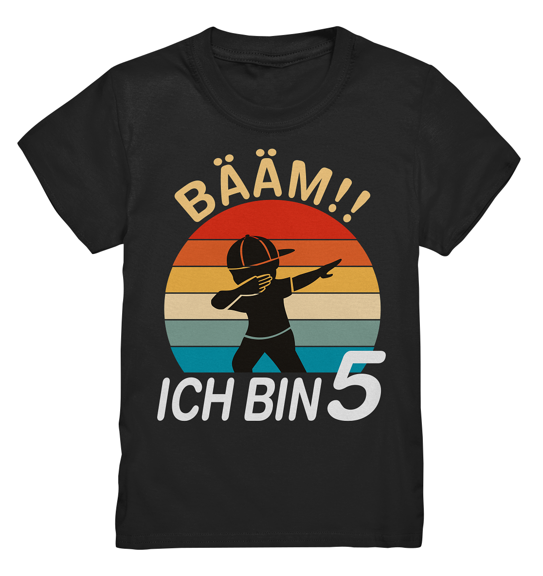 Kinder Dabbing 5 Jahre Geburtstagsshirt 5. Geburtstag T-Shirt