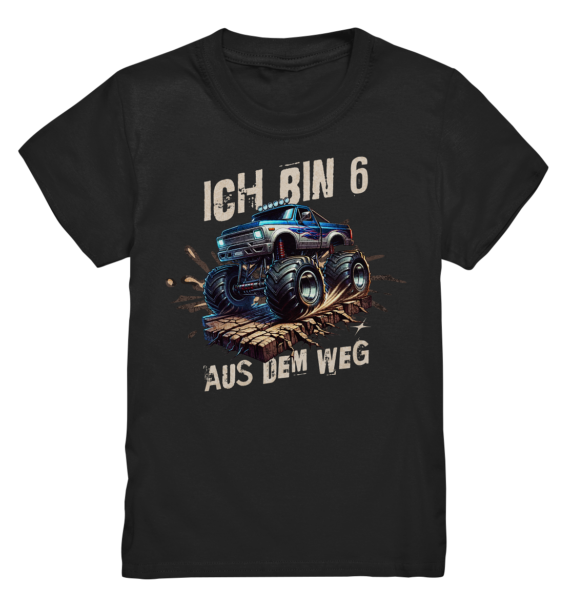 Ich bin 6 | Kinder T-Shirt 6. Geburtstag