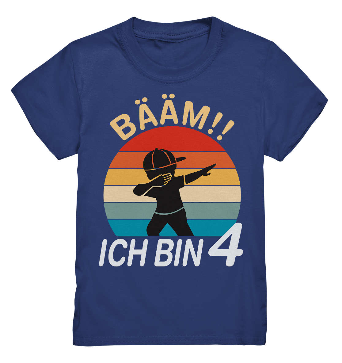 Kinder Dabbing 4 Jahre Geburtstagsshirt 4. Geburtstag T-Shirt