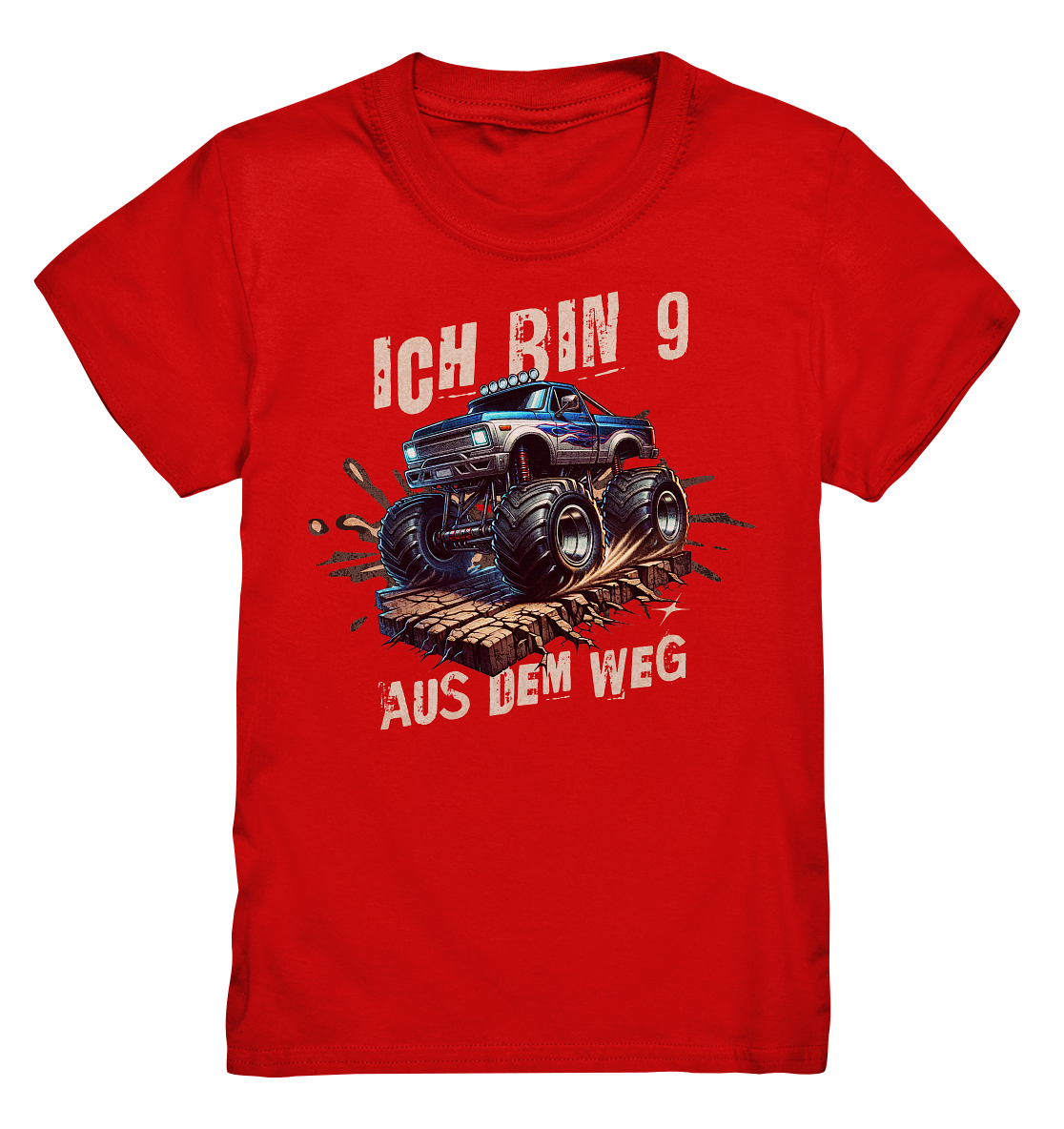 Ich bin 9 | Kinder T-Shirt 9. Geburtstag