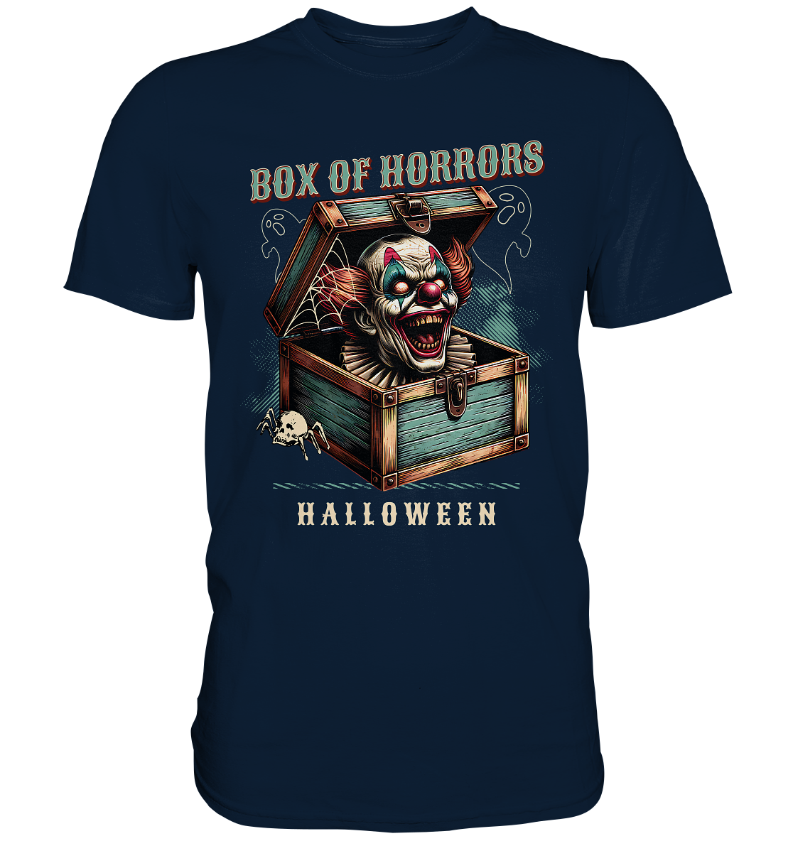 Box of Horrors Halloween Clown T-Shirt