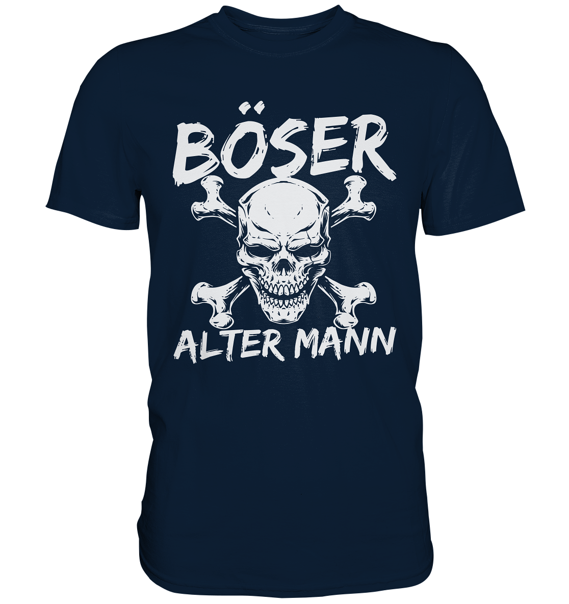 Böser alter Mann | Skull Totenkopf  - Premium Shirt