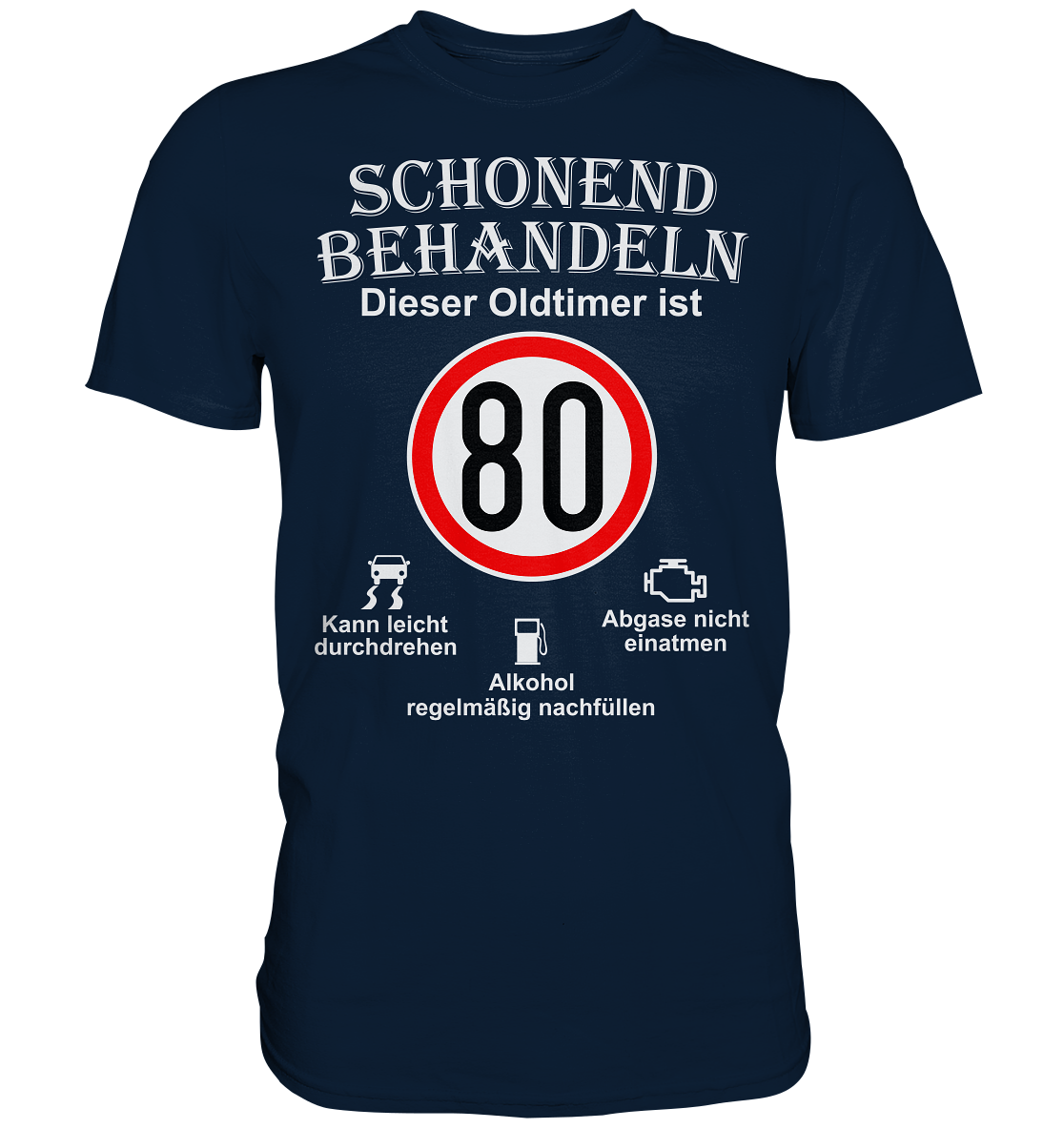 80. Geburtstag Schonend Behandeln - Premium Shirt