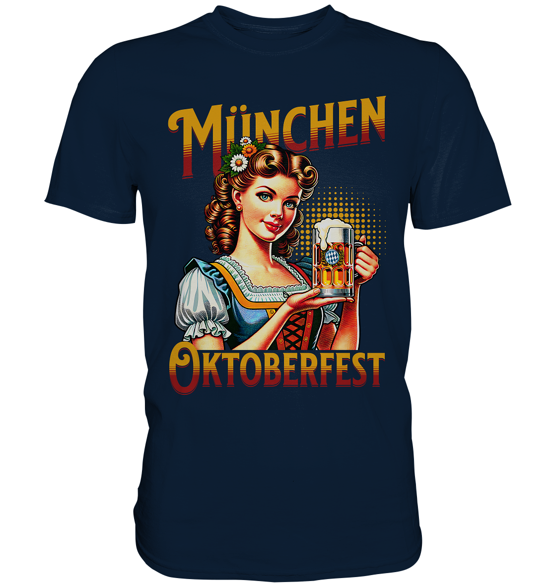 München Oktoberfest Bayern Wiesn Maß Bier O'zapft is T-Shirt