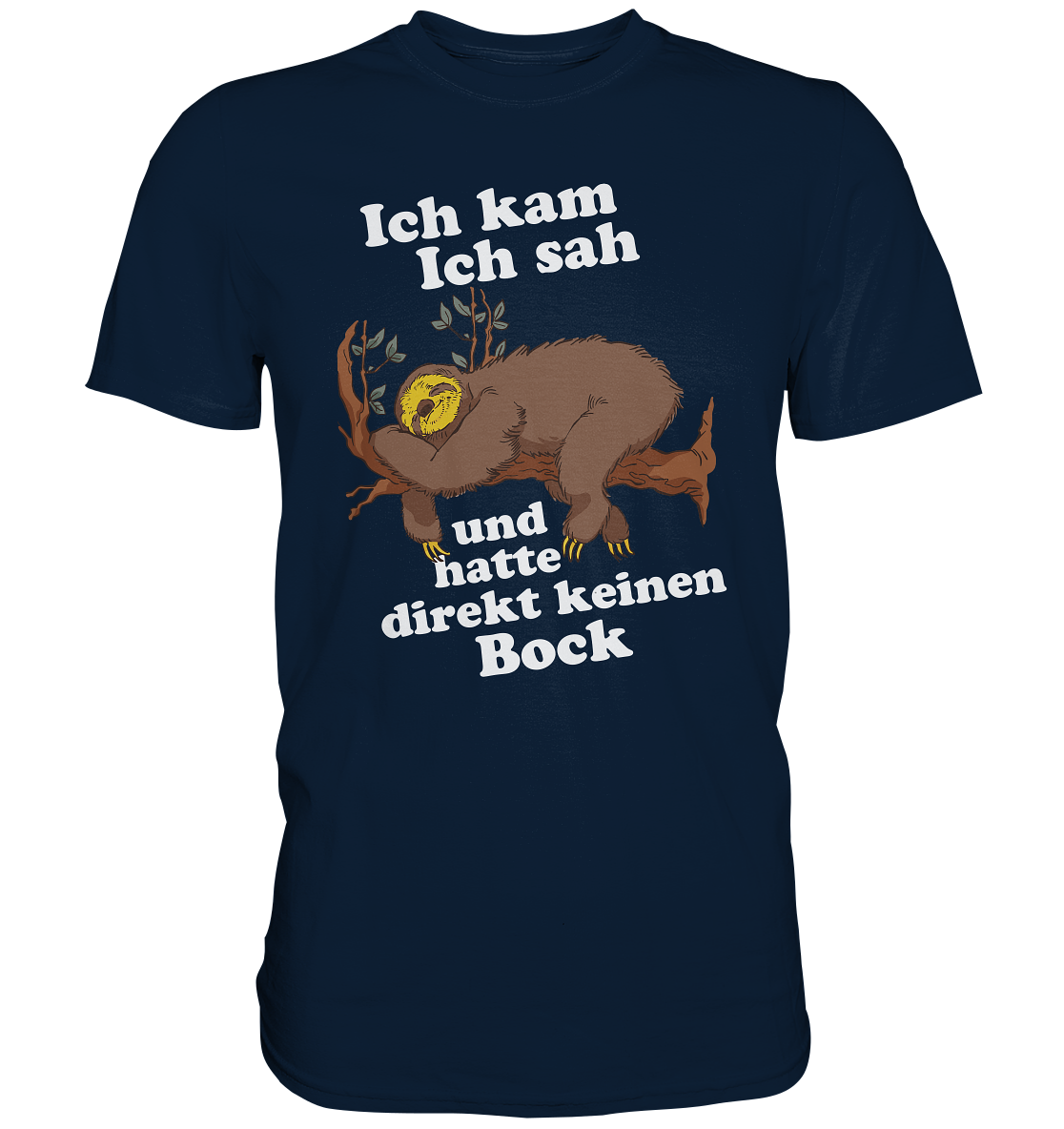 Faultier Geschenk Sloth Büro Arbeitskollege Langschläfer T-Shirt