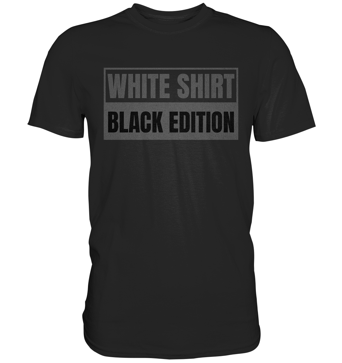 Weißes Shirt Black Edition White Shirt Black Edition T-Shirt