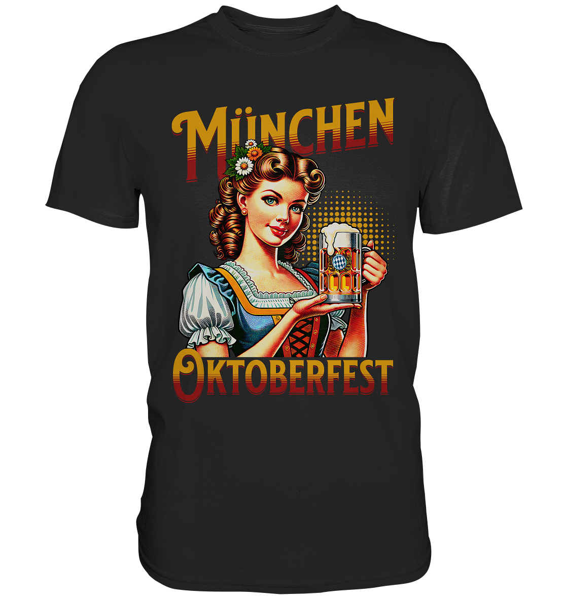 München Oktoberfest Bayern Wiesn Maß Bier O'zapft is T-Shirt