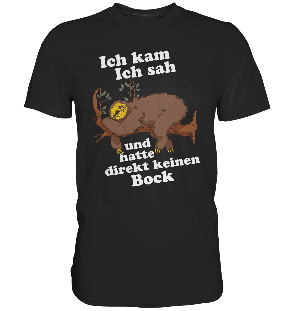 Faultier Geschenk Sloth Büro Arbeitskollege Langschläfer T-Shirt