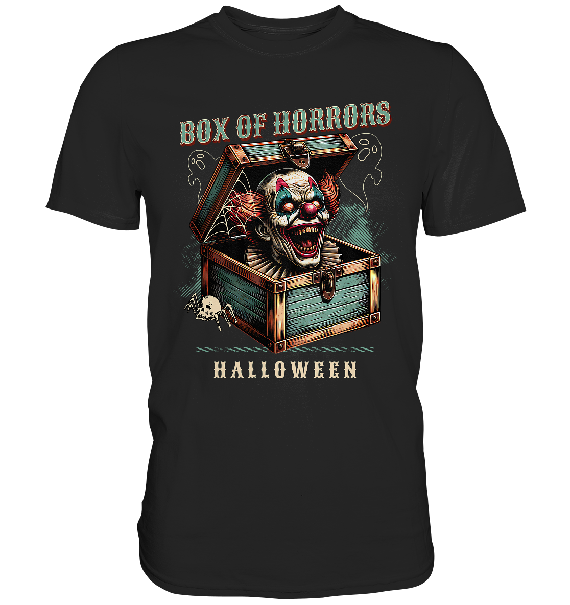 Box of Horrors Halloween Clown T-Shirt