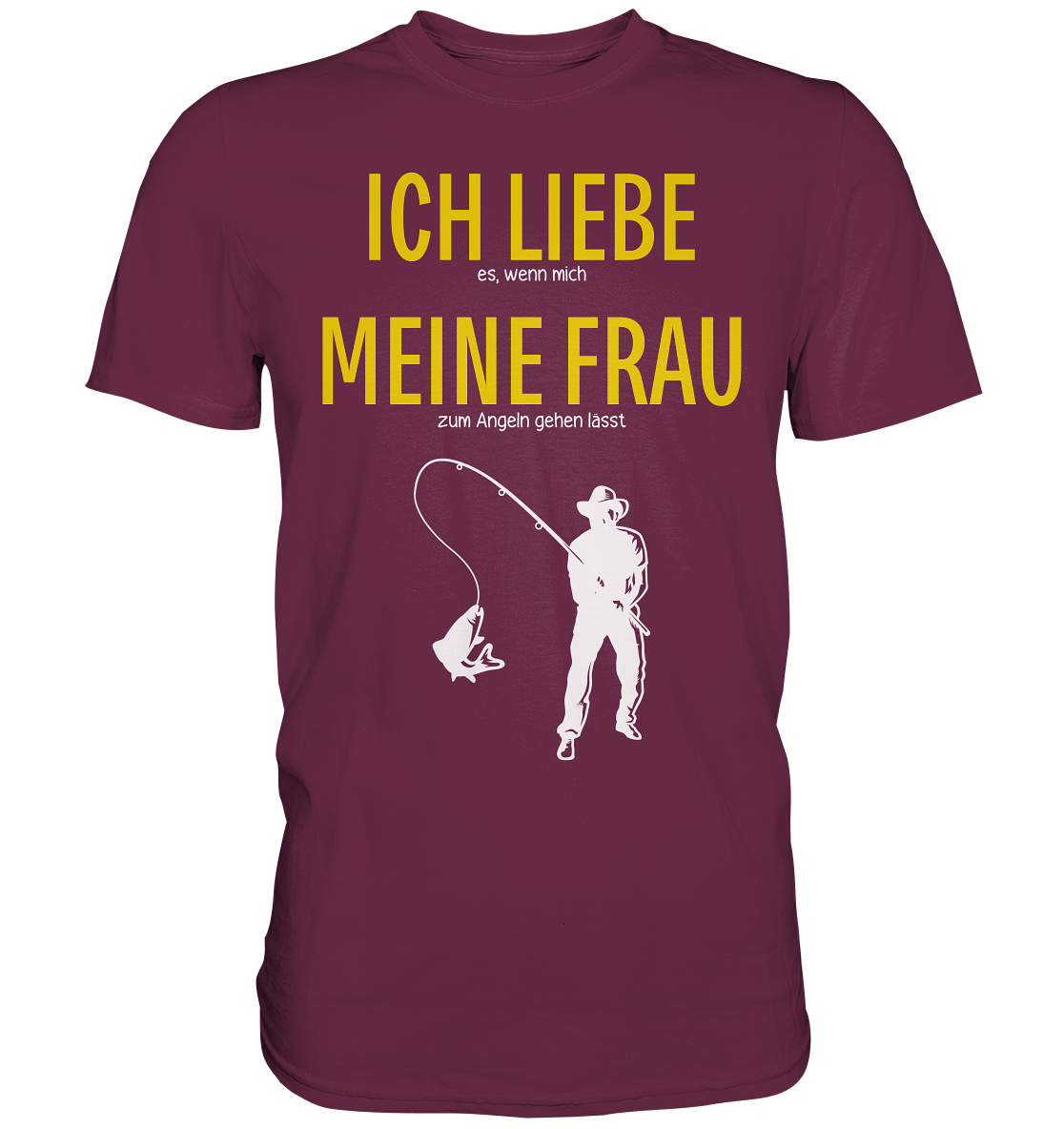 T-Shirt für Angler und Fischer | Ich Liebe Meine Frau…