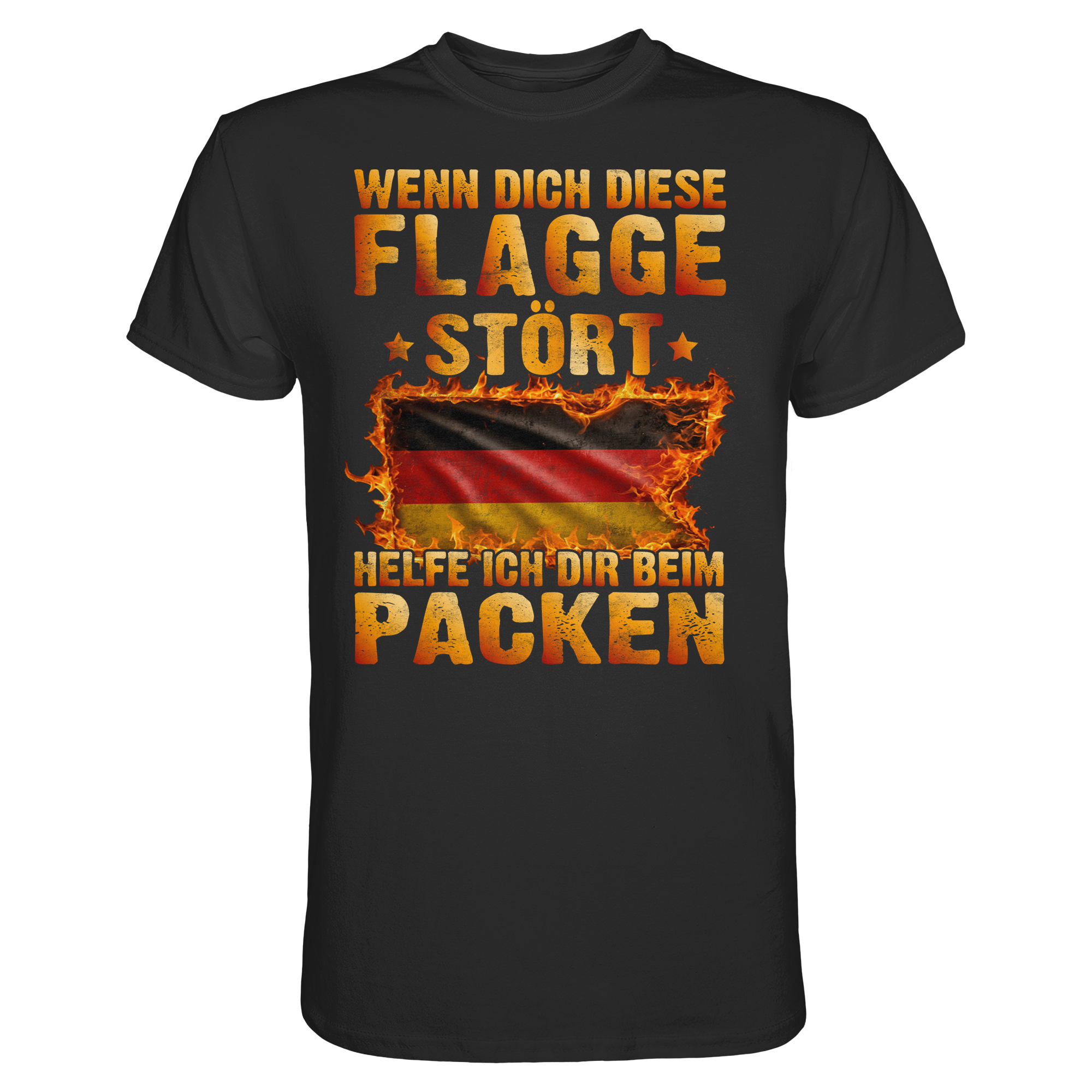 Wenn dich diese Flagge stört helfe ich dir beim Packen T-Shirt