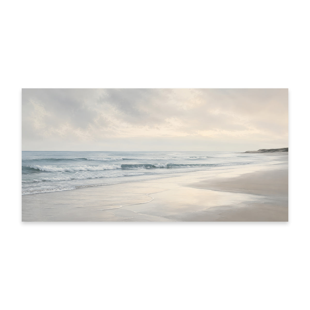 Leinwandbild Strand Meer Pastell | Küsten-Wandbild