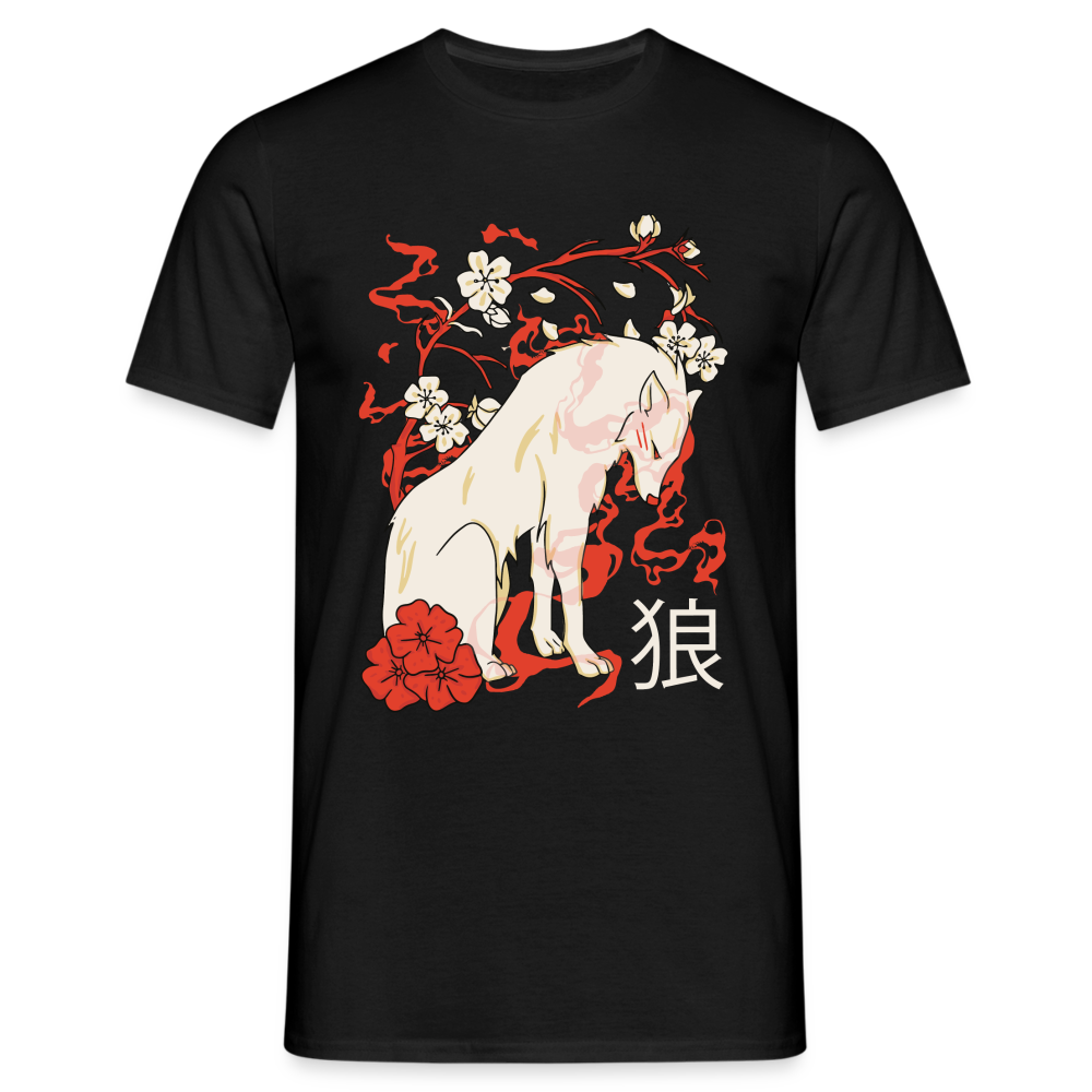 Japanese Wolf Floral | Manga Anime Japan Kawaii Asien T-Shirt