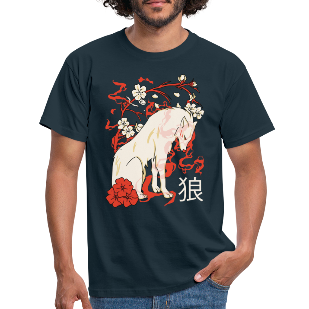 Japanese Wolf Floral | Manga Anime Japan Kawaii Asien T-Shirt
