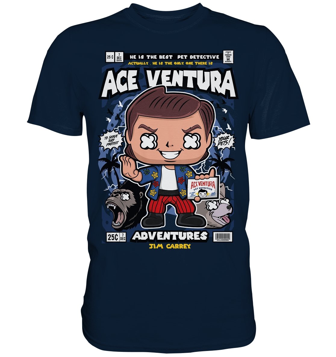 ACE VENTURA Comic - Premium Shirt - BINYA