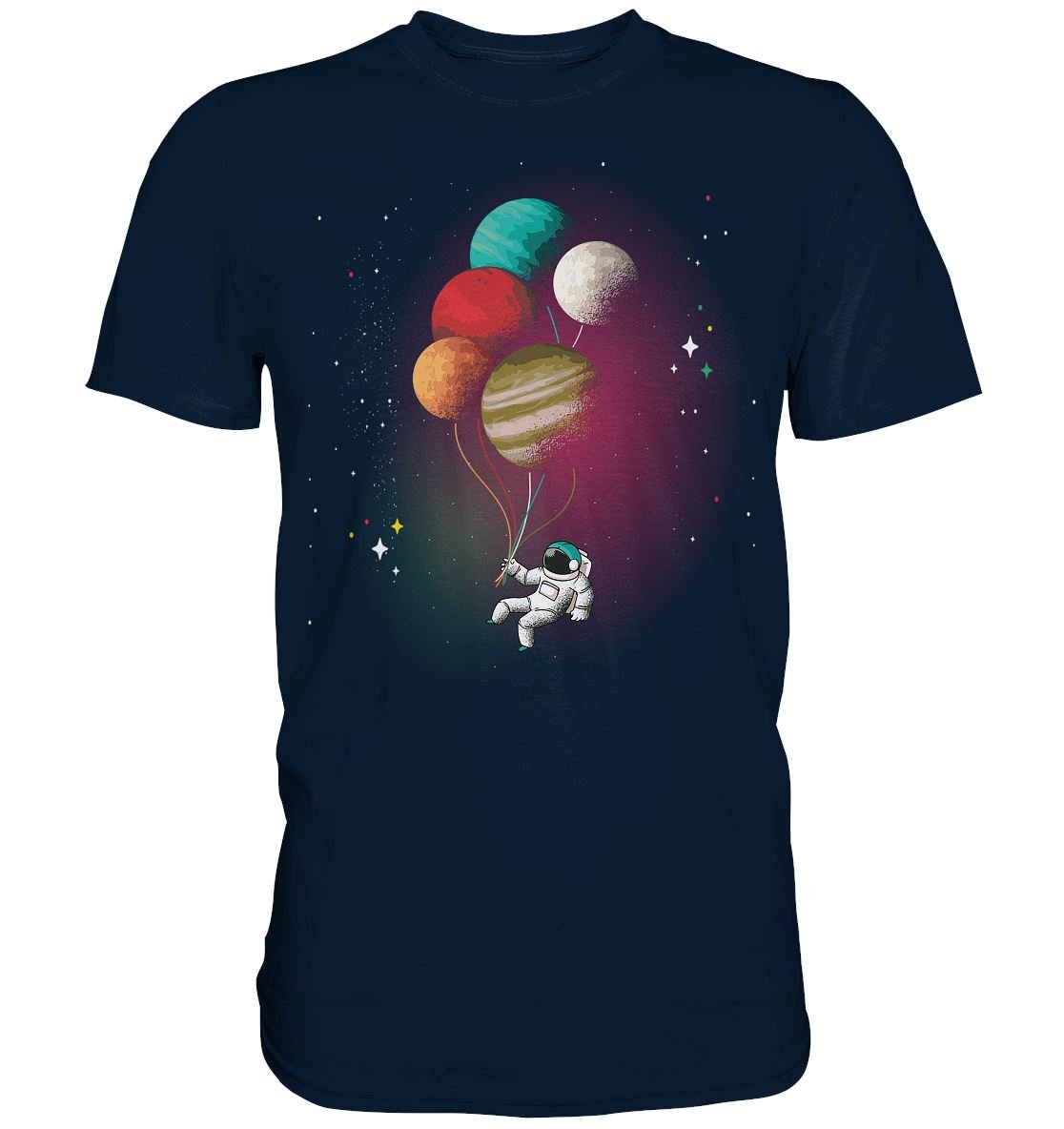Astronaut Planeten - Premium Shirt - BINYA