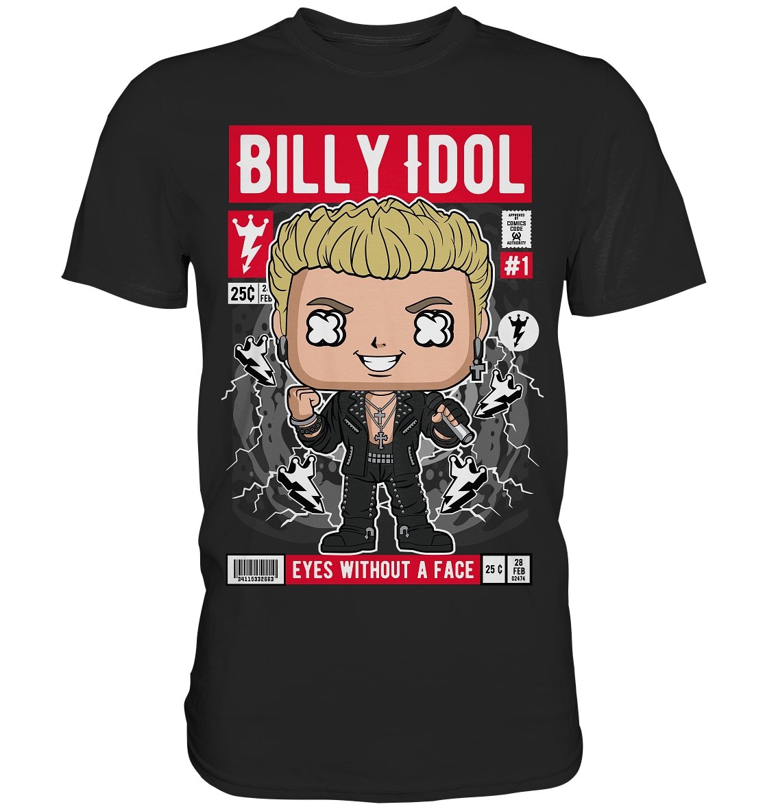 Billy Idol Comic - Premium Shirt - BINYA