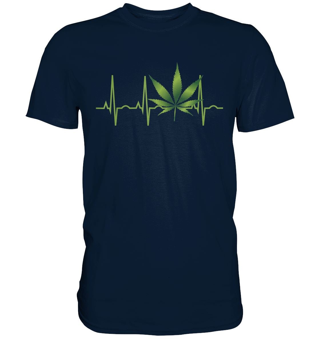 Cannabis Herzschlag - Premium Shirt - BINYA