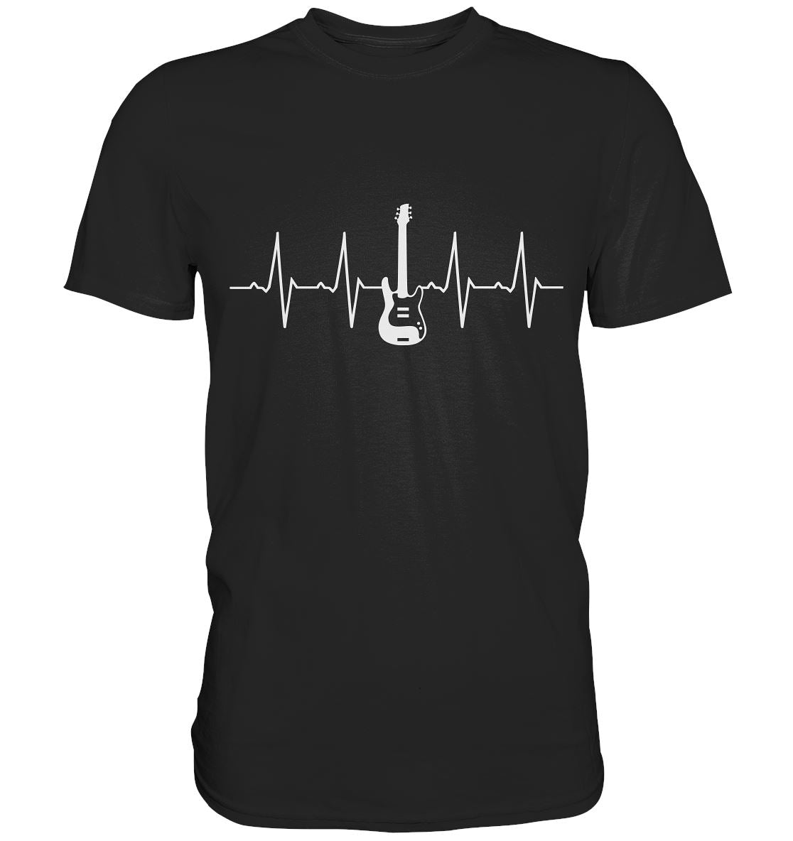 E-Gitarre Herzschlag - Premium Shirt - BINYA