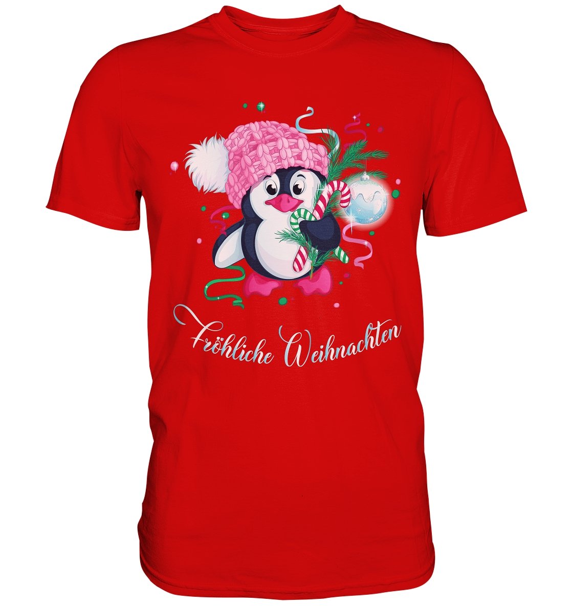 Fröhliche Weihnachten Pinguin - Premium Shirt - BINYA