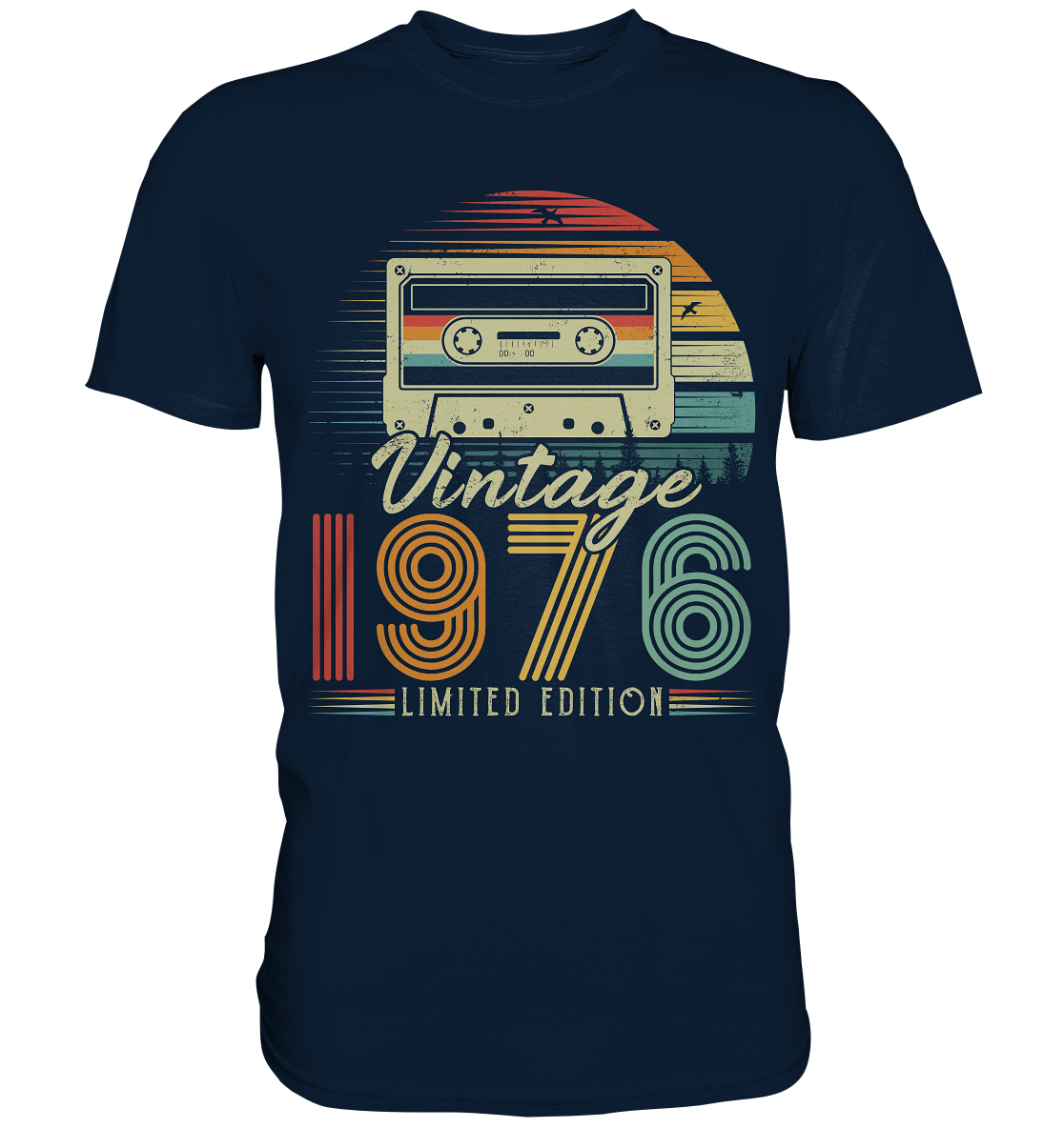 1976 Geboren Geburtstag - Premium Shirt
