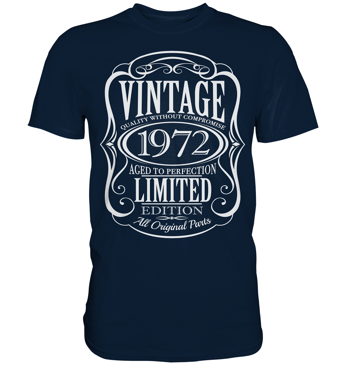 1972 Geboren Geburtstag Jack Daniels - Premium Shirt