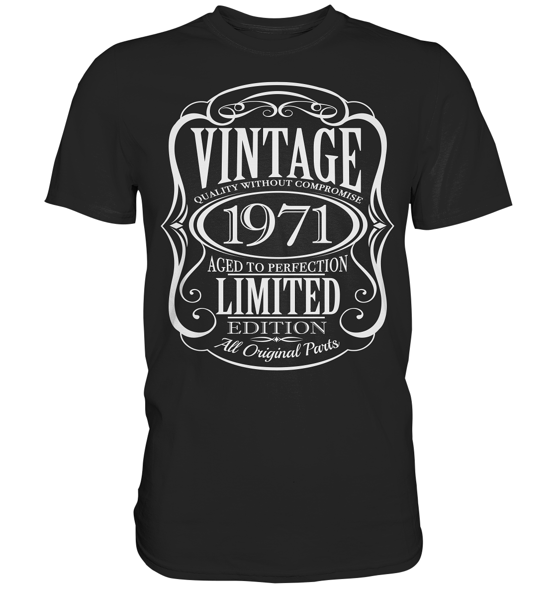 1971 Geboren Geburtstag Jack Daniels - Premium Shirt