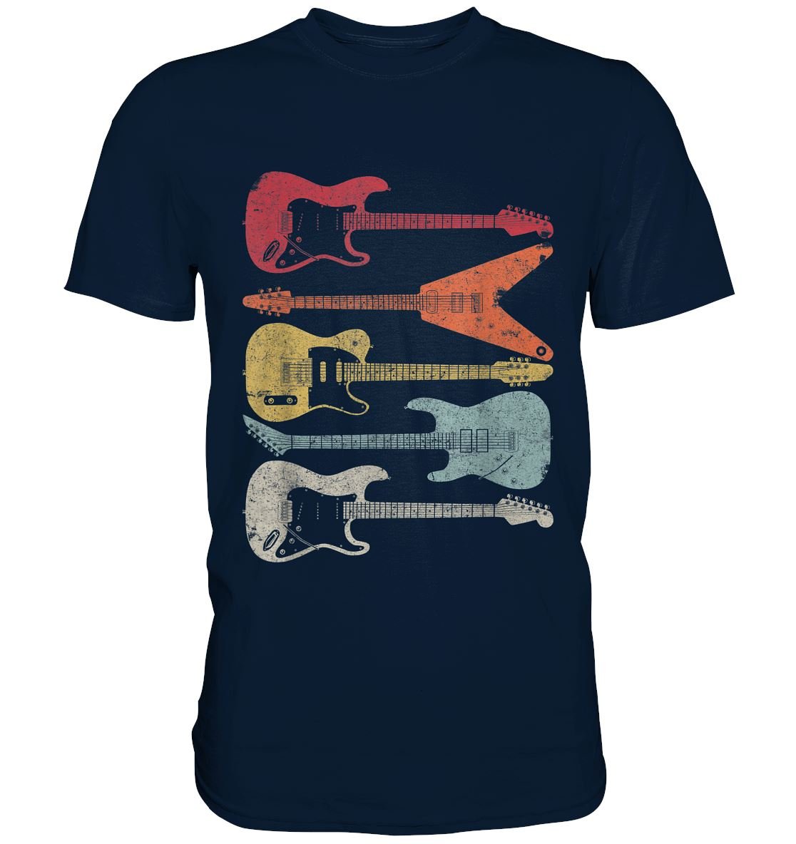 Gitarren Retro - Premium Shirt - BINYA