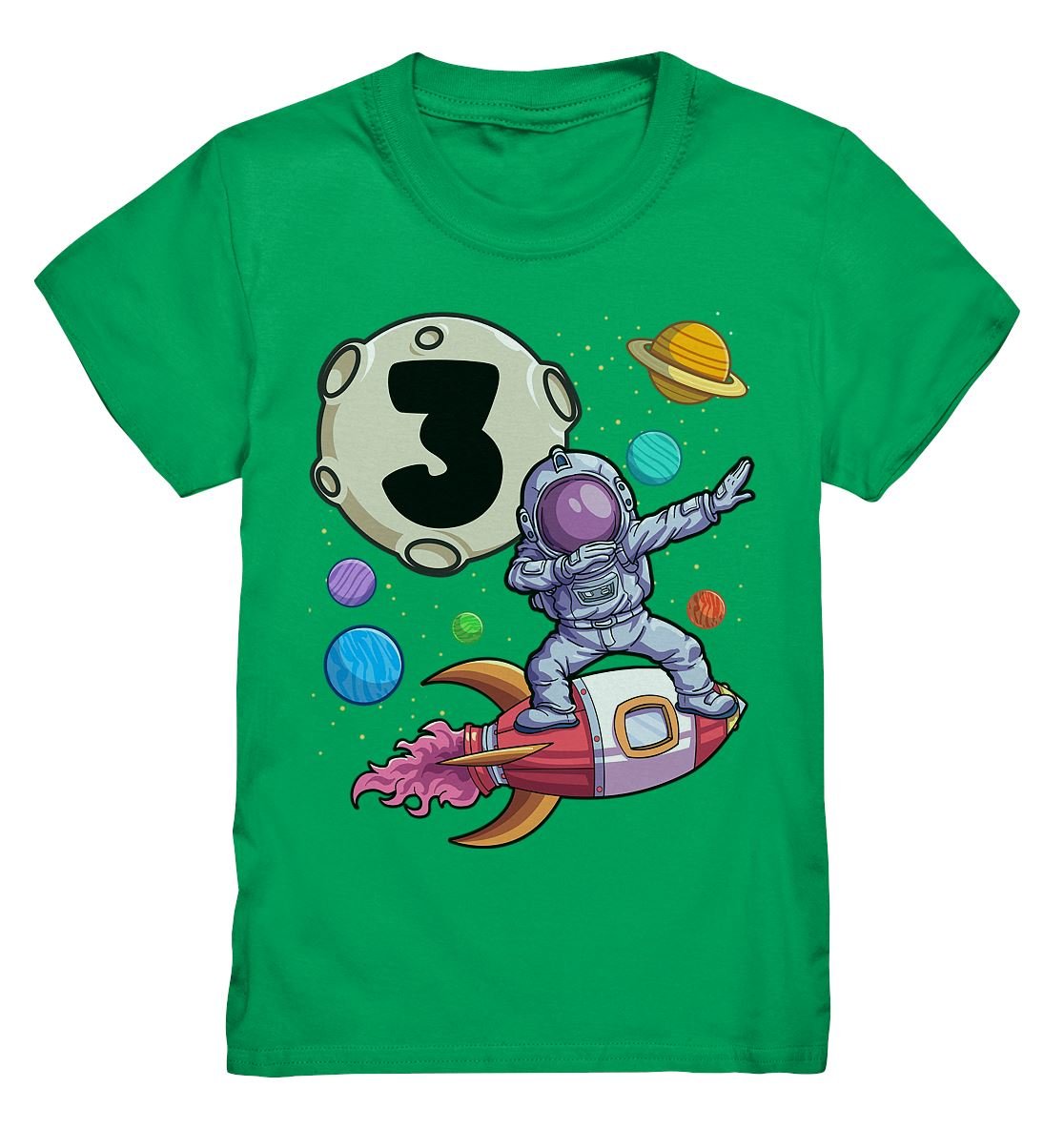 Kinder 3. Geburtstag Astronaut - Kids Premium Shirt - BINYA