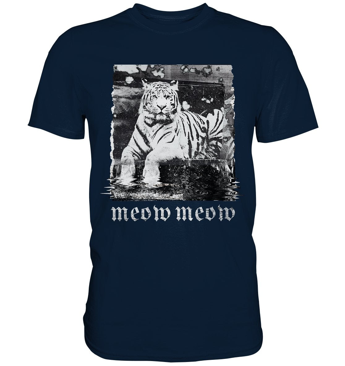 Meow Glitch Tiger - Premium Shirt - BINYA