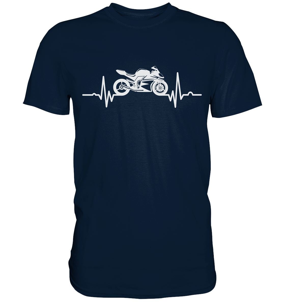 Motorrad Herzschlag - Premium Shirt - BINYA