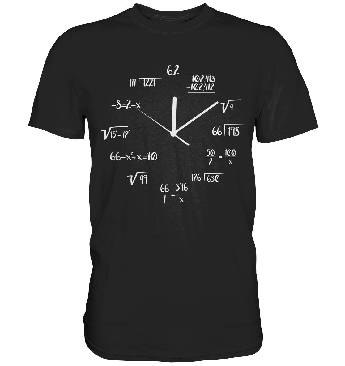 Nerd Uhrzeit Mathematik - Premium Shirt - BINYA