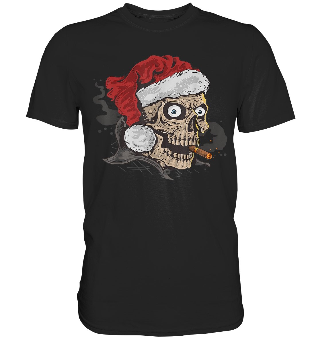 Nikolaus Totenkopf raucht Zigarre - Premium Shirt - BINYA