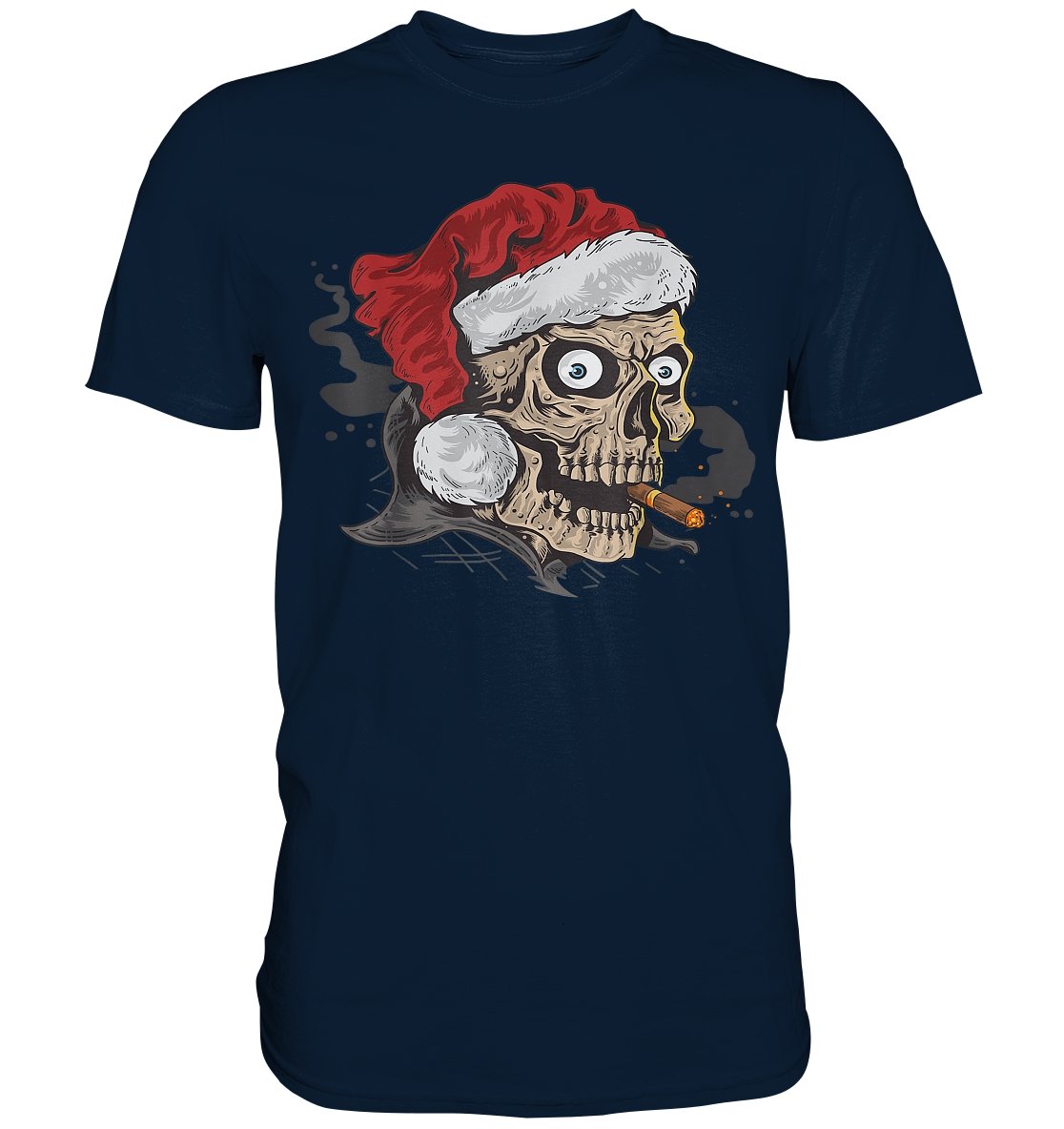 Nikolaus Totenkopf raucht Zigarre - Premium Shirt - BINYA