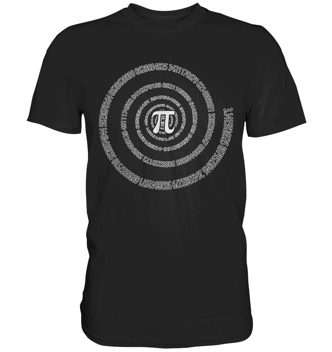 Pi, Spirale, Symbol, Mathe - Premium Shirt - BINYA