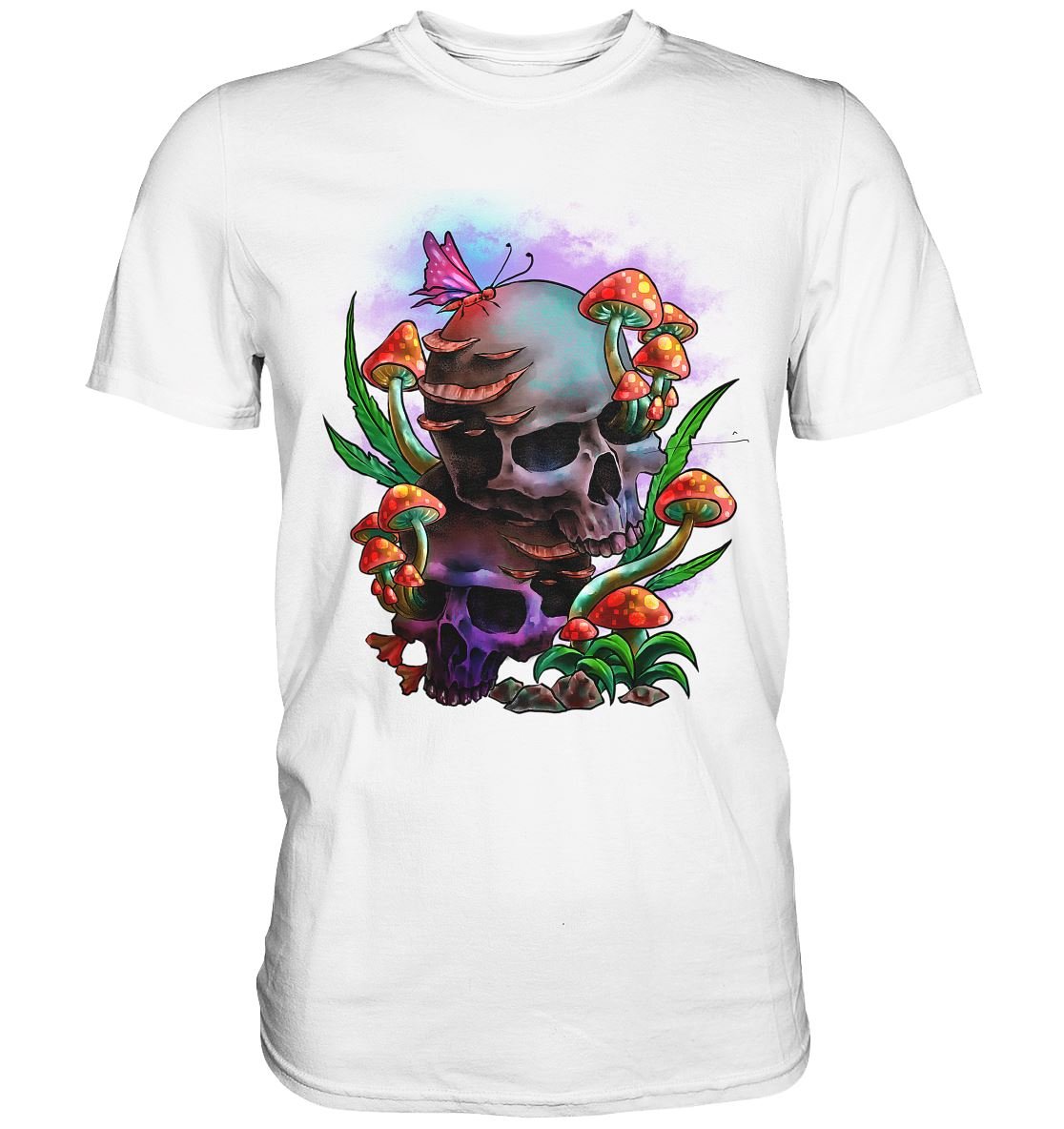 Psychedelic Mushroom Skull - Premium Shirt - BINYA