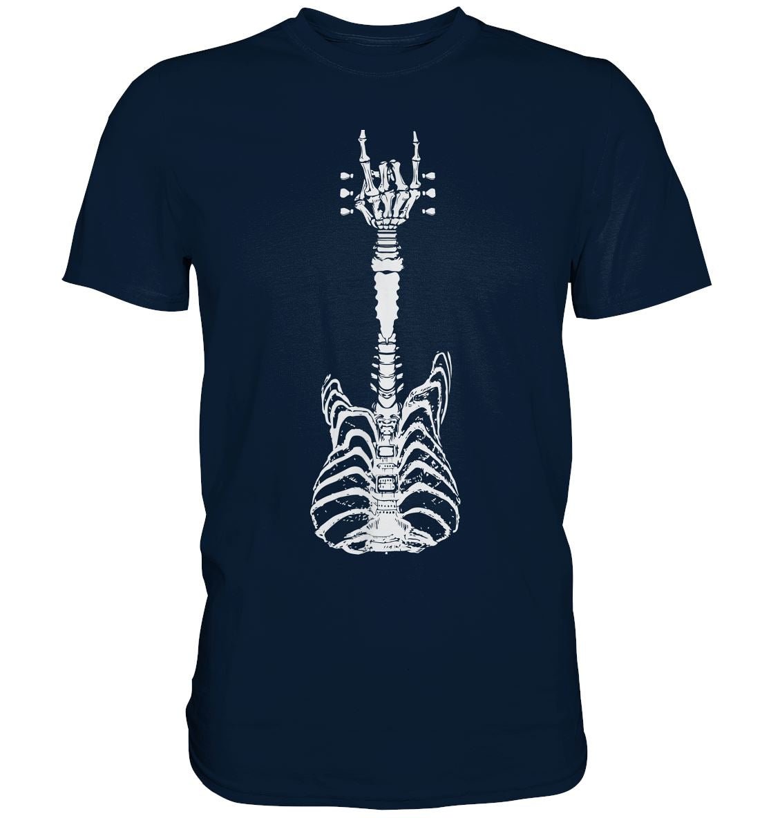 Rock Amp Roll Skeleton Gitarre - Premium Shirt - BINYA
