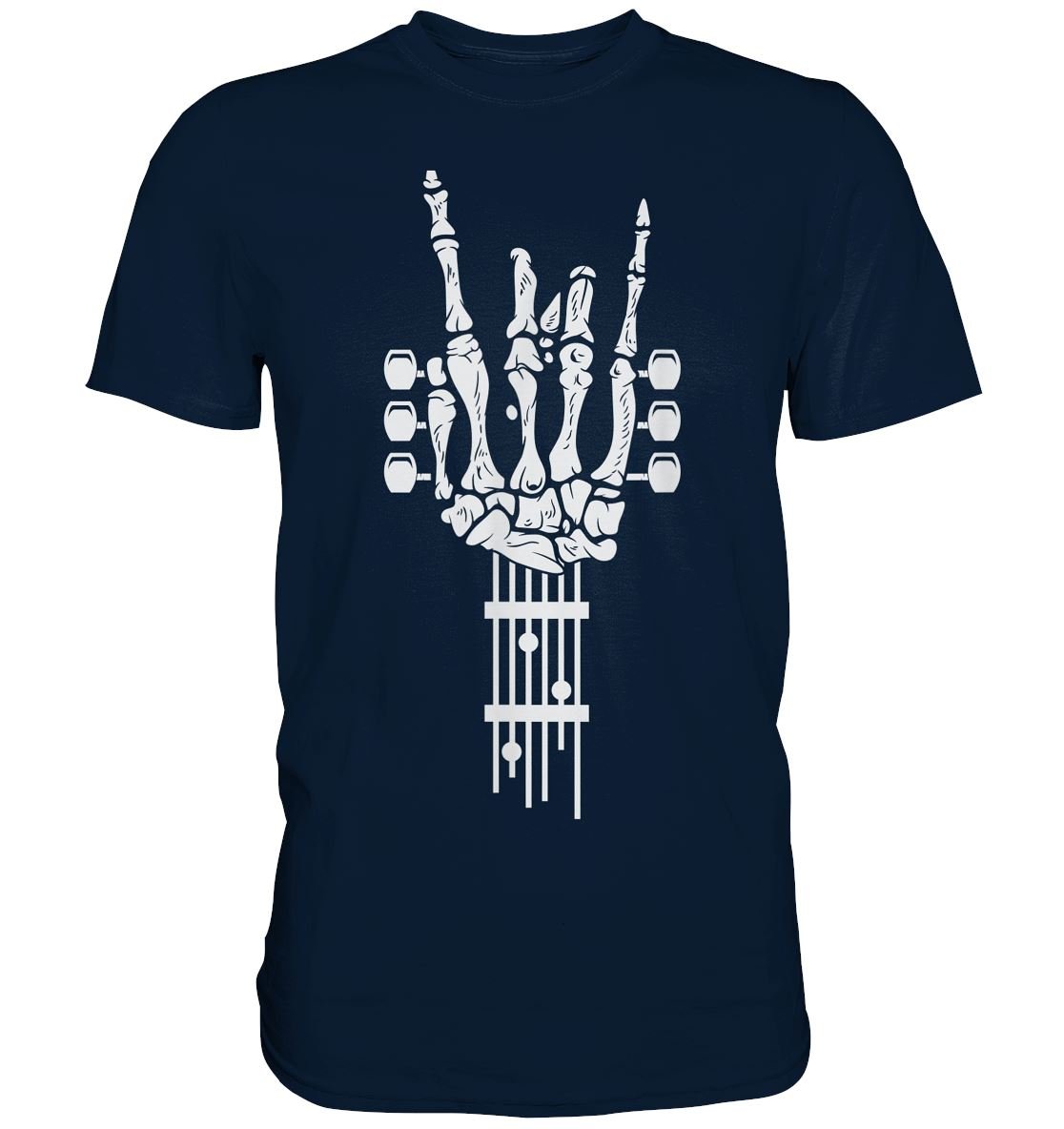 Rock Amp Roll Skeleton Gitarre - Premium Shirt - BINYA