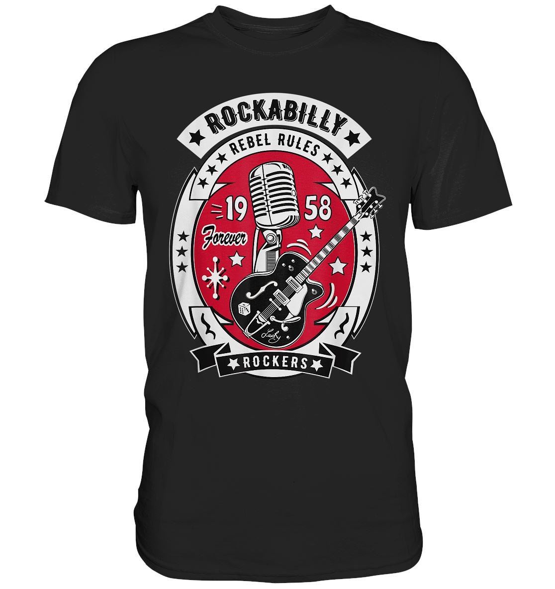 Rockabilly Gitarre 50s - Premium Shirt - BINYA