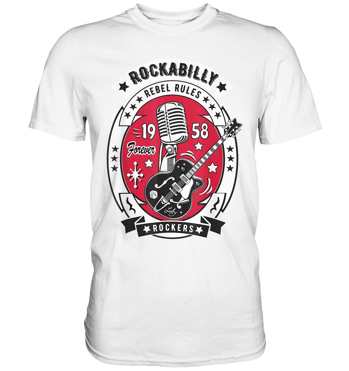 Rockabilly Gitarre 50s - Premium Shirt - BINYA