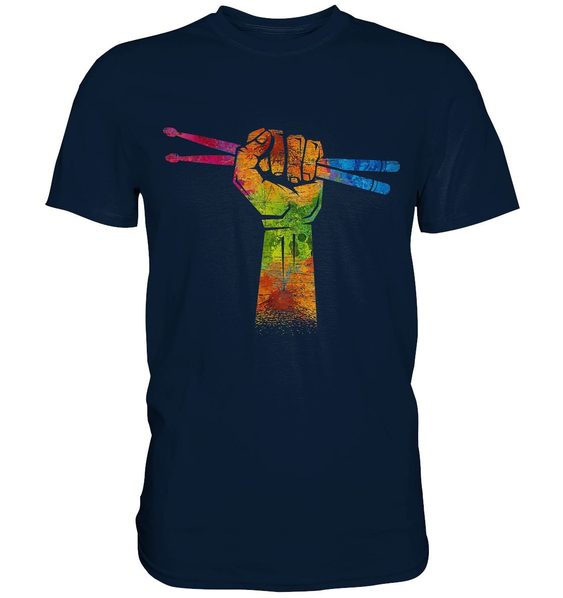 Schlagzeuger Faust Drumsticks - Premium Shirt - BINYA