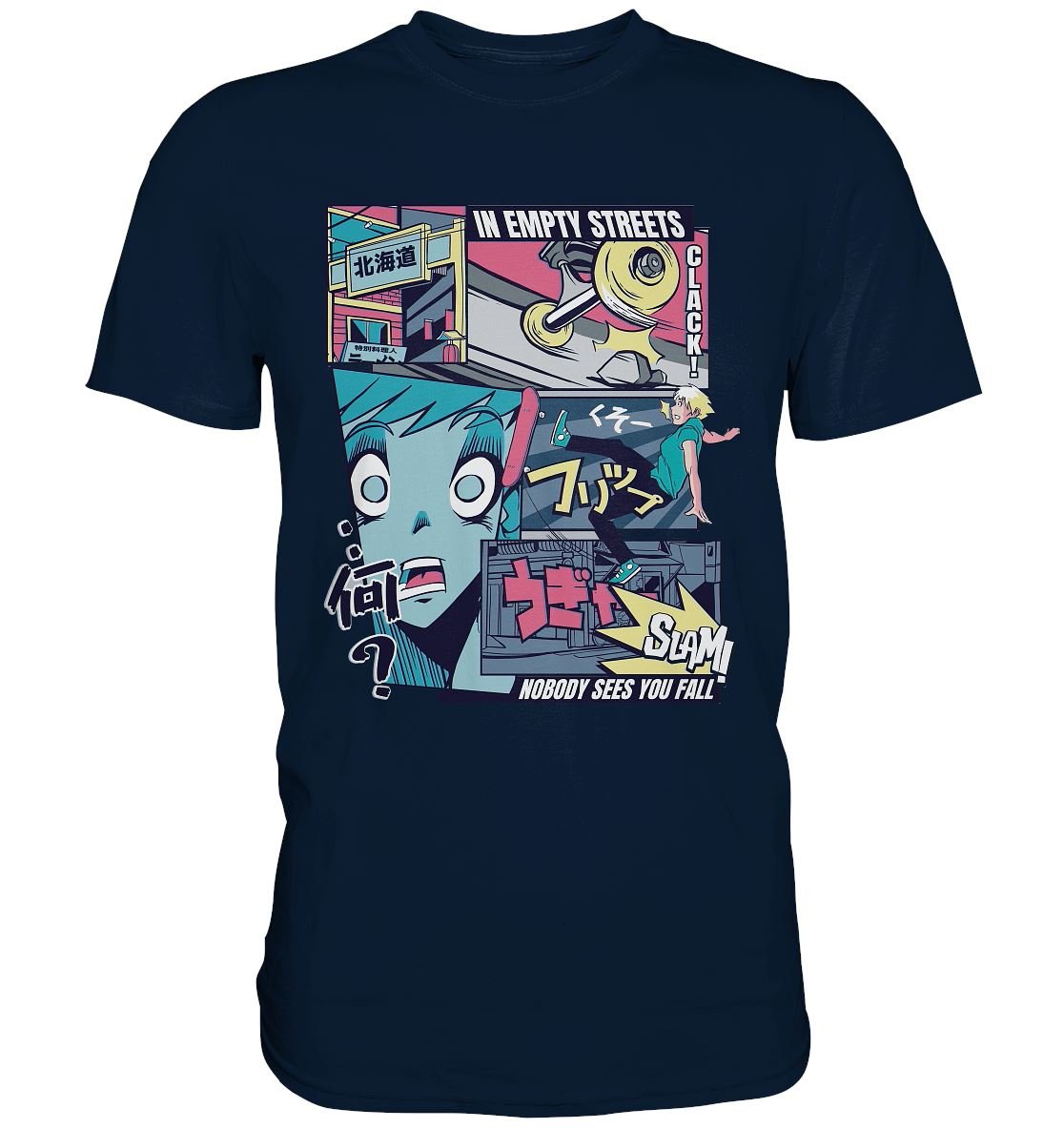 Skater Anime Vaporwave - Premium Shirt - BINYA