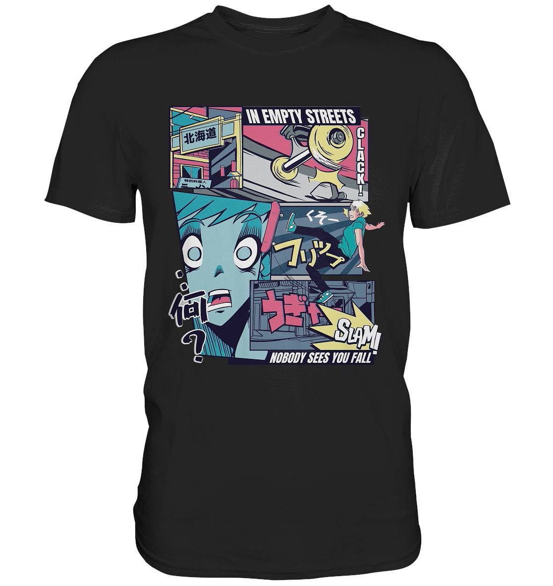 Skater Anime Vaporwave - Premium Shirt - BINYA