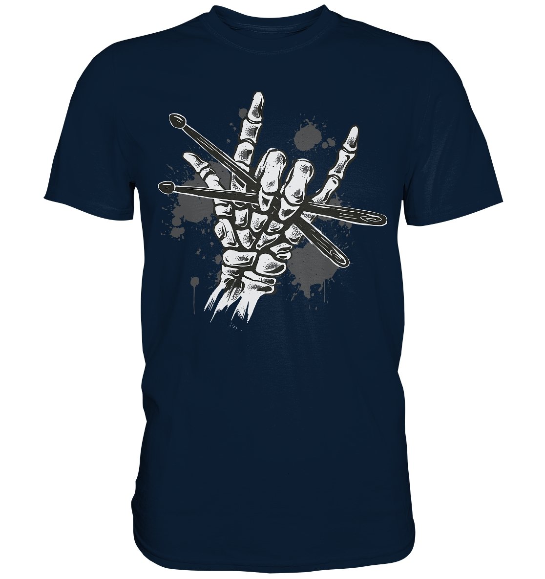 Skeleton with Drumsticks - Premium Shirt - BINYA