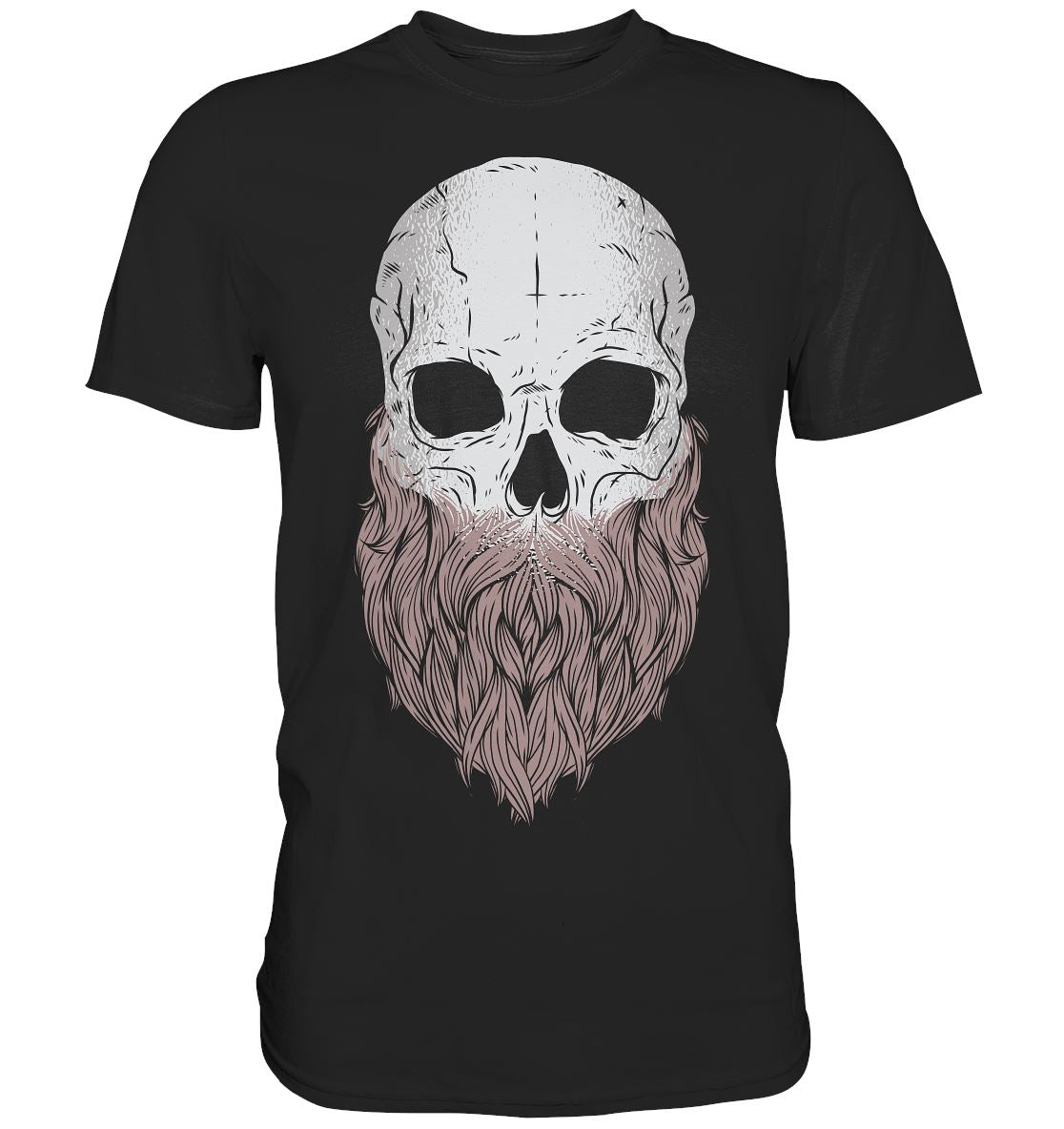 Skull Beard Totenkopf mit Bart - Premium Shirt - BINYA