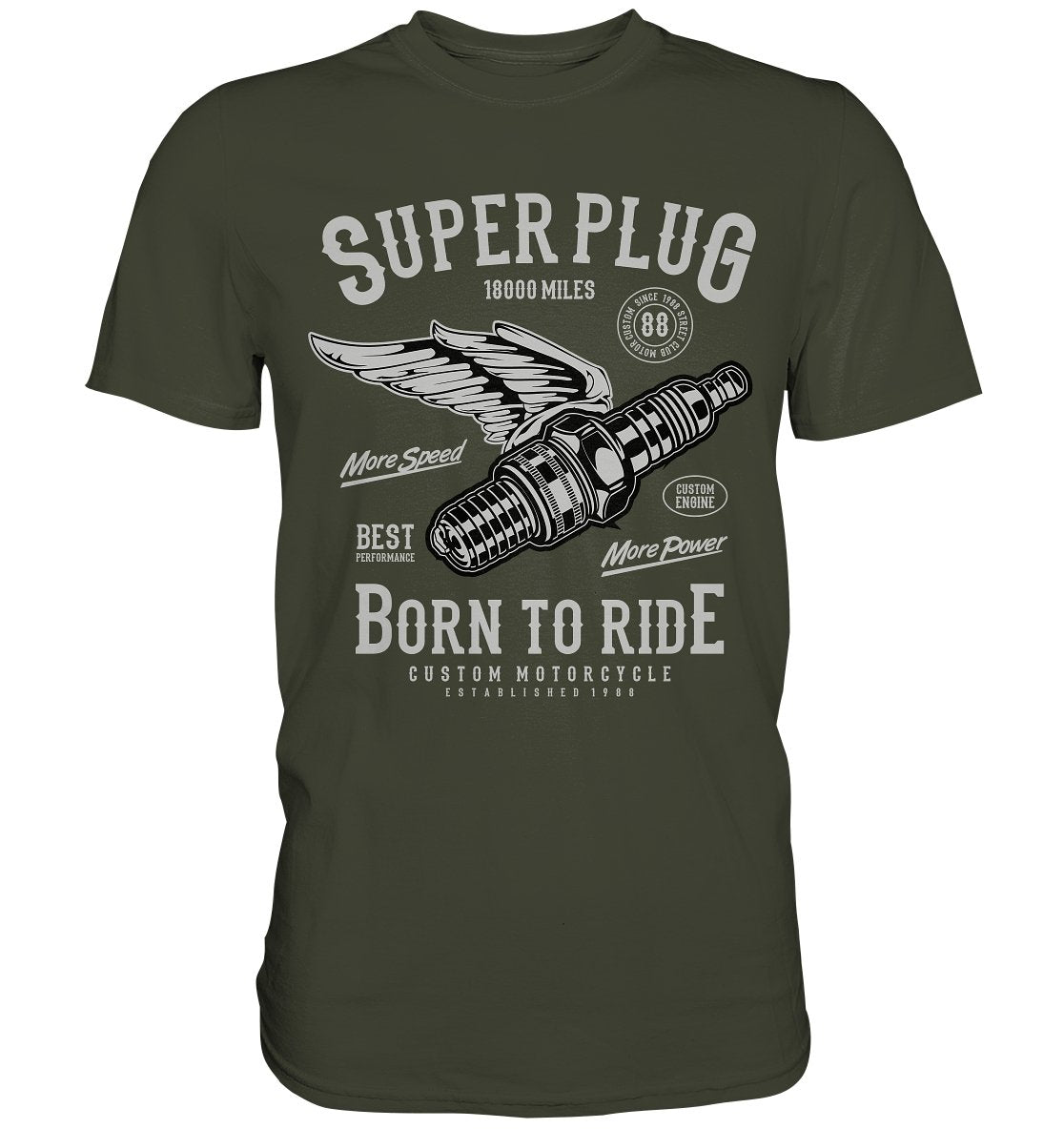 Super Plug | Born to Ride - Premium Shirt - BINYA