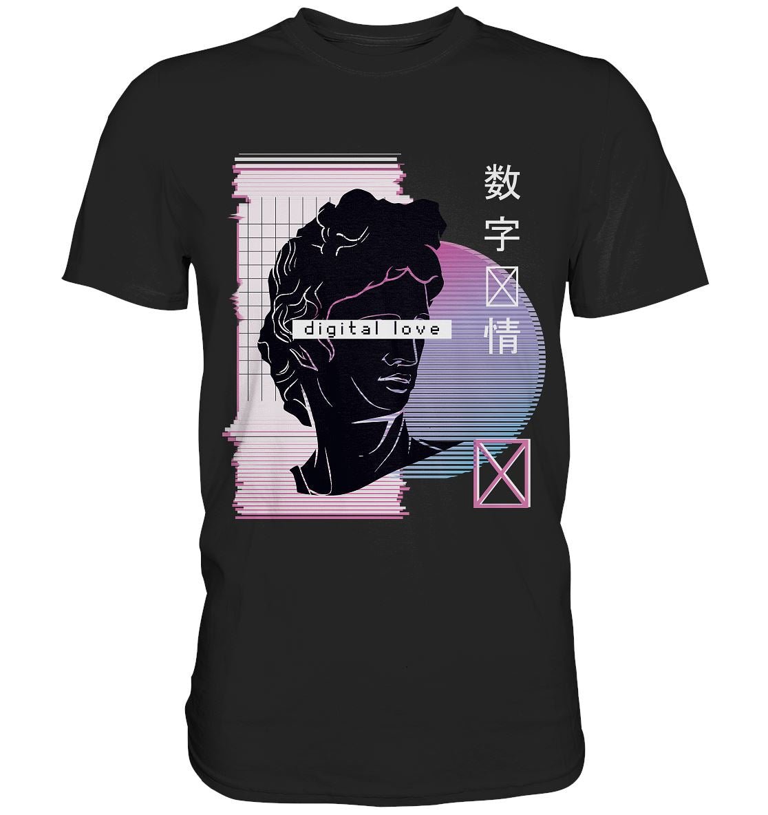 Vaporwave Digital Love - Premium Shirt - BINYA